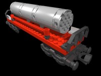 MLCad drawing and render of train